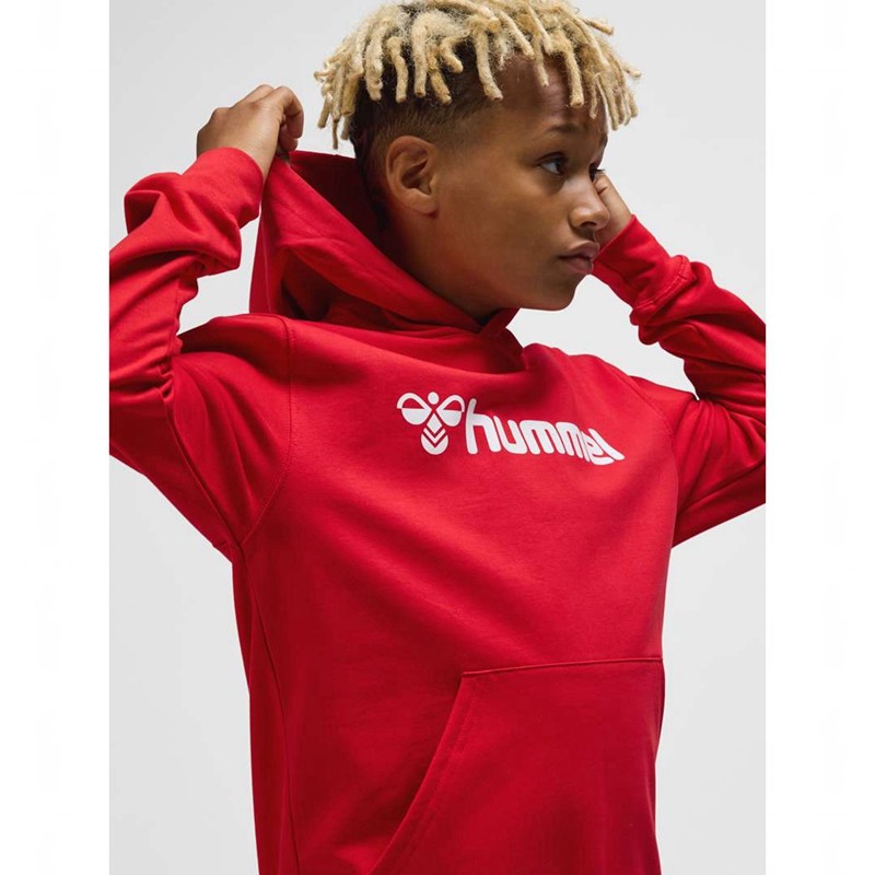 Hummel Go 2.0 Logo Hoodie Barn Röda | 858408-338