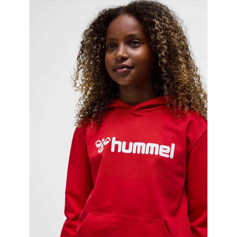 Hummel Go 2.0 Logo Hoodie Barn Röda | 858408-338