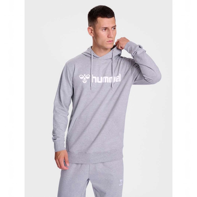 Hummel Go 2.0 Logo Hoodie Herr Grå | 338927-399