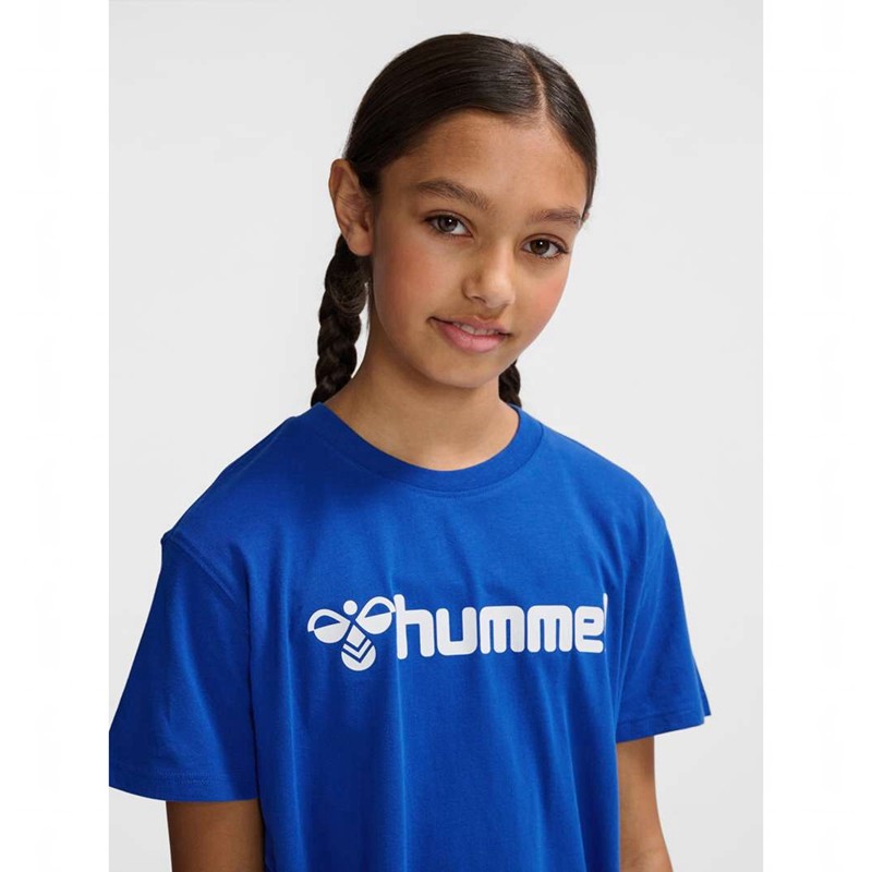 Hummel Go 2.0 Logo S/S Set Barn Blå | 796709-532