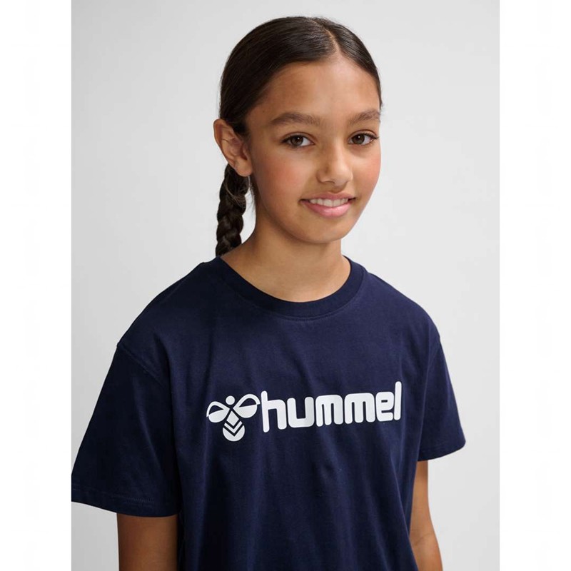 Hummel Go 2.0 Logo S/S T-shirt Barn Marinblå | 898404-430