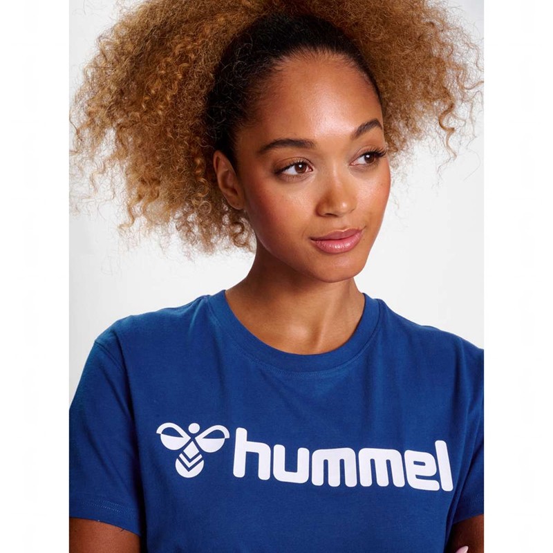 Hummel Go 2.0 Logo S/S T-shirt Dam Blå | 121902-517