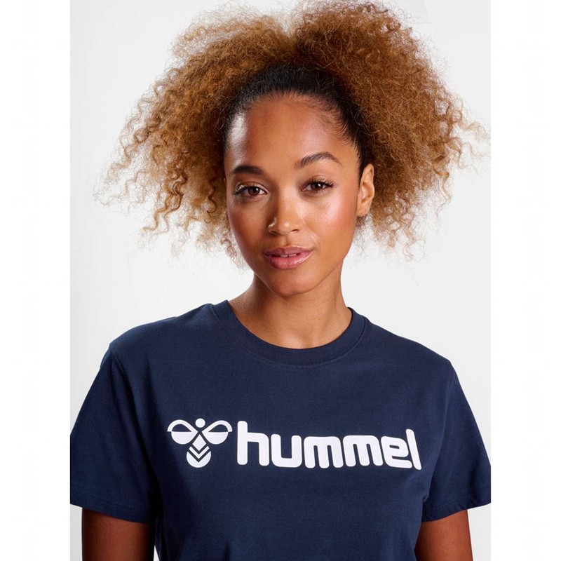 Hummel Go 2.0 Logo S/S T-shirt Dam Marinblå | 228877-887