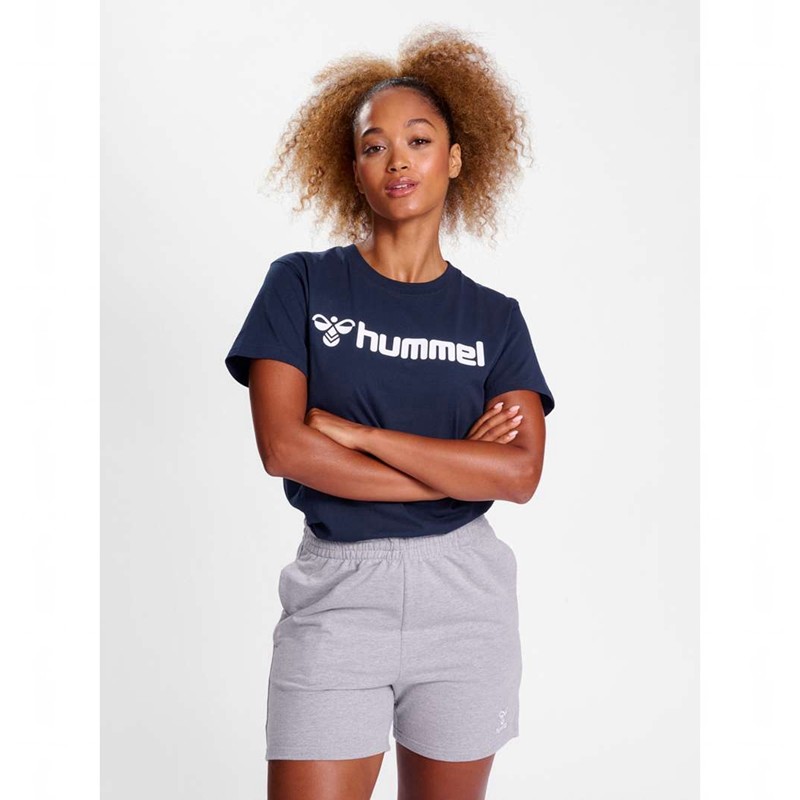 Hummel Go 2.0 Logo S/S T-shirt Dam Marinblå | 228877-887