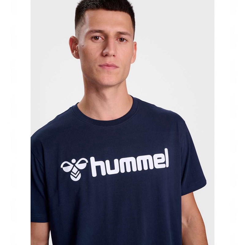 Hummel Go 2.0 Logo S/S T-shirt Herr Marinblå | 232312-507