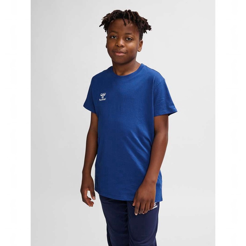 Hummel Go 2.0 S/S T-shirt Barn Blå | 342836-559