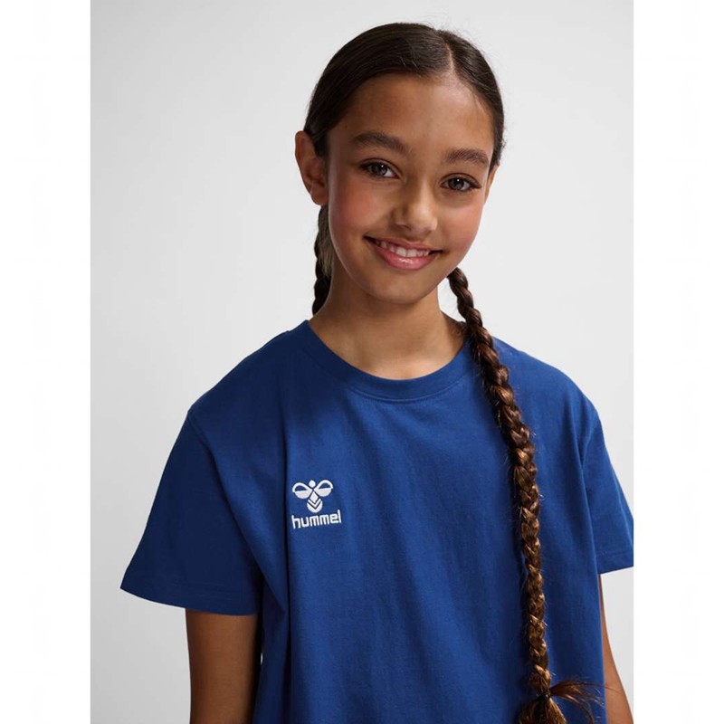 Hummel Go 2.0 S/S T-shirt Barn Blå | 342836-559