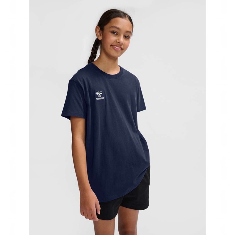 Hummel Go 2.0 S/S T-shirt Barn Marinblå | 026507-136