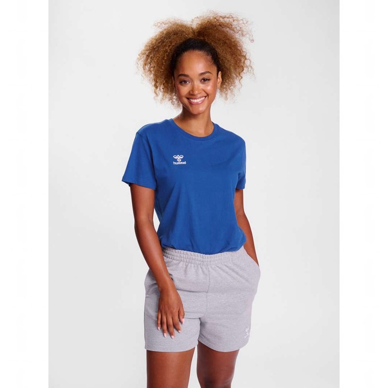 Hummel Go 2.0 S/S T-shirt Dam Blå | 506880-209