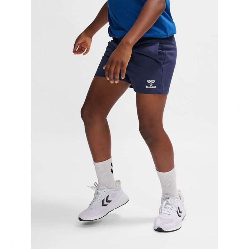 Hummel Go 2.0 Sweat Shorts Barn Marinblå | 069533-725