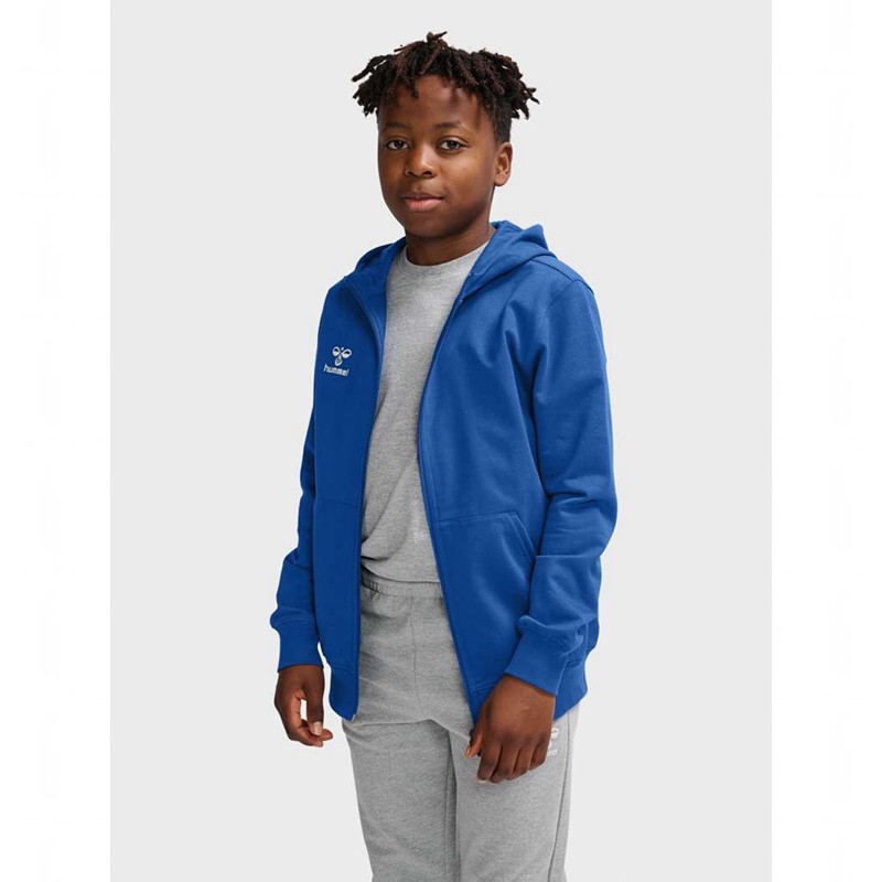 Hummel Go 2.0 Zip Hoodie Barn Blå | 733328-152