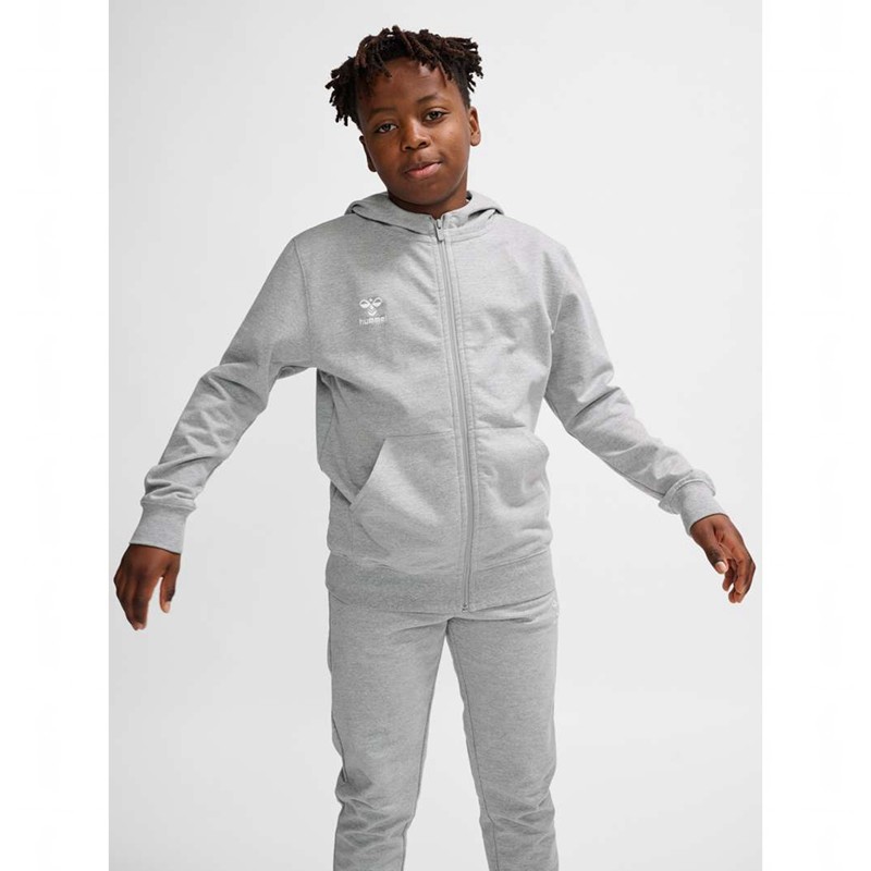 Hummel Go 2.0 Zip Hoodie Barn Grå | 564498-056