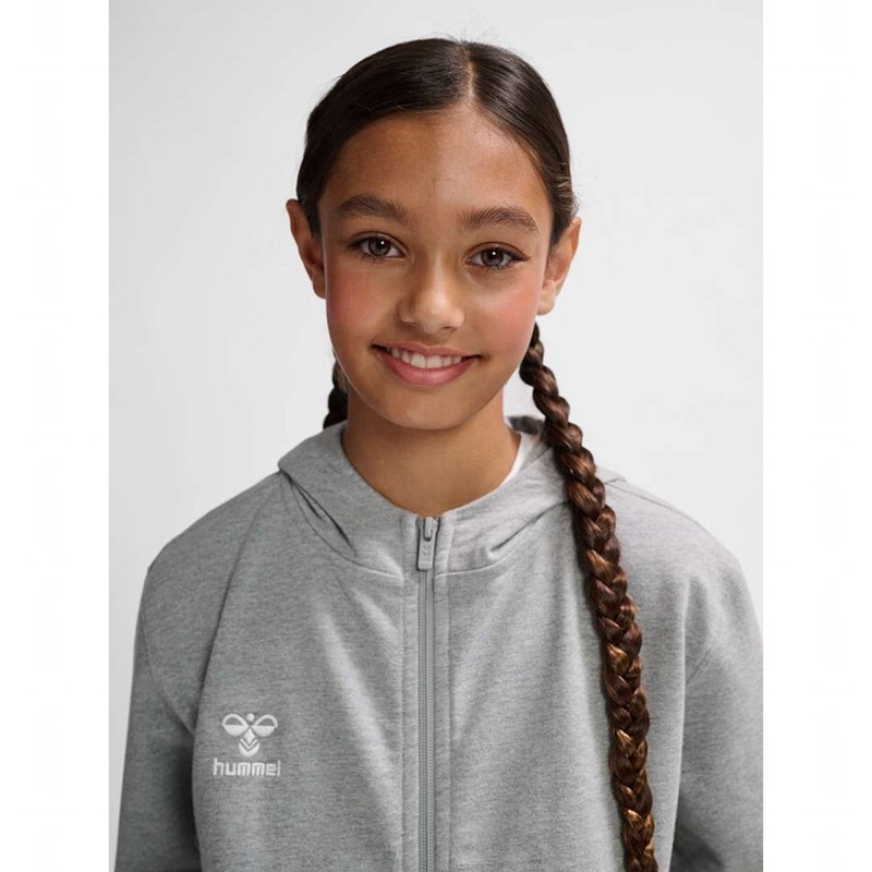 Hummel Go 2.0 Zip Hoodie Barn Grå | 564498-056