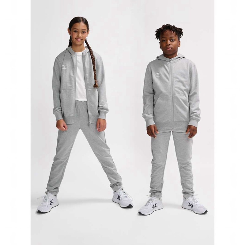 Hummel Go 2.0 Zip Hoodie Barn Grå | 564498-056