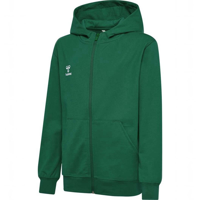 Hummel Go 2.0 Zip Hoodie Barn Gröna | 084350-293