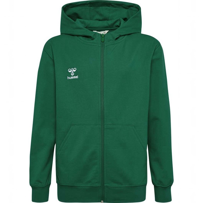 Hummel Go 2.0 Zip Hoodie Barn Gröna | 084350-293
