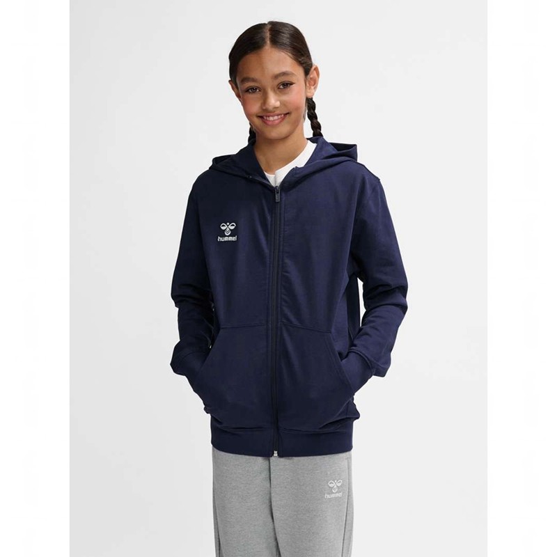 Hummel Go 2.0 Zip Hoodie Barn Marinblå | 810251-516