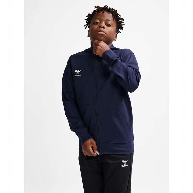 Hummel Go 2.0 Zip Hoodie Barn Marinblå | 810251-516