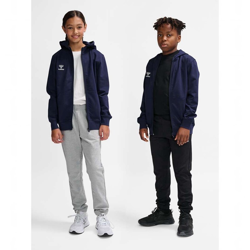 Hummel Go 2.0 Zip Hoodie Barn Marinblå | 810251-516