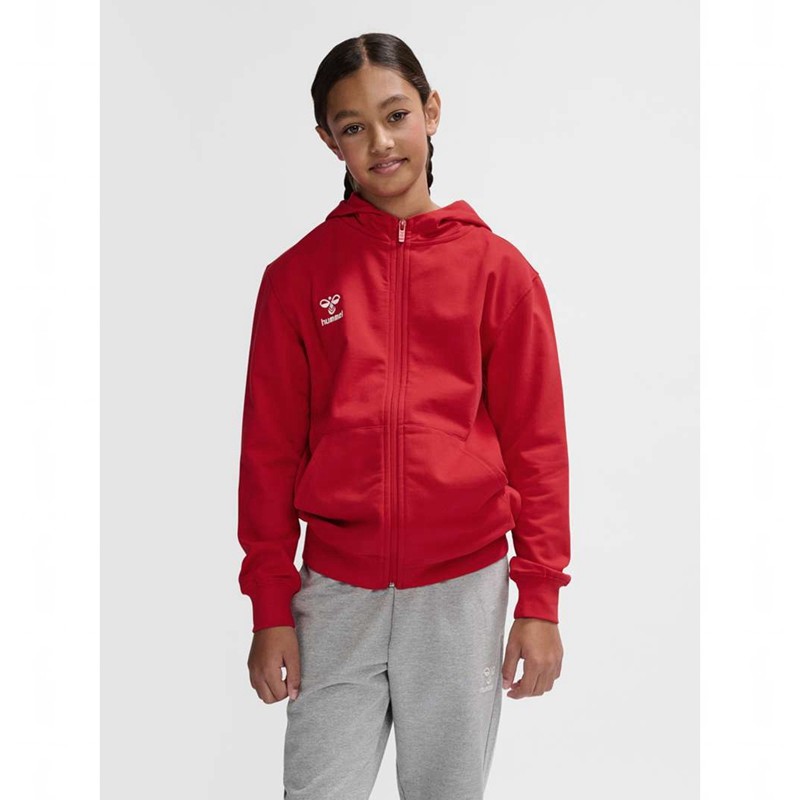 Hummel Go 2.0 Zip Hoodie Barn Röda | 131047-436
