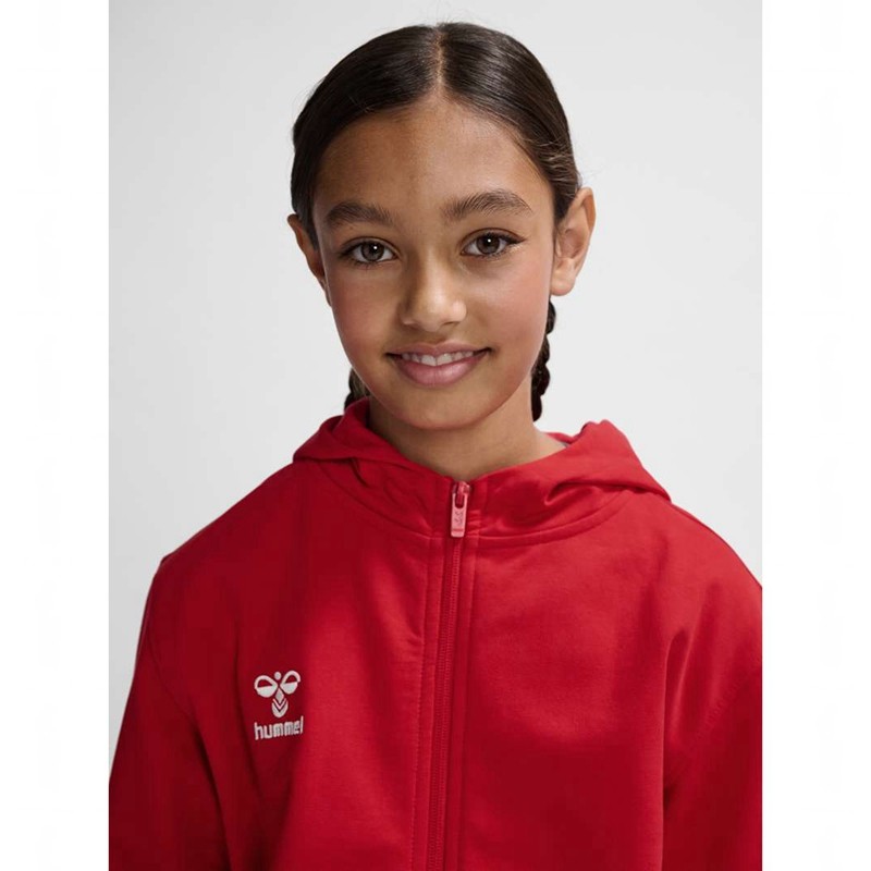 Hummel Go 2.0 Zip Hoodie Barn Röda | 131047-436