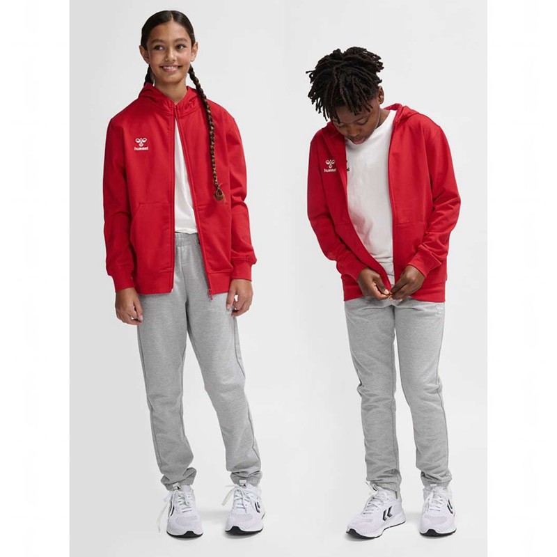 Hummel Go 2.0 Zip Hoodie Barn Röda | 131047-436