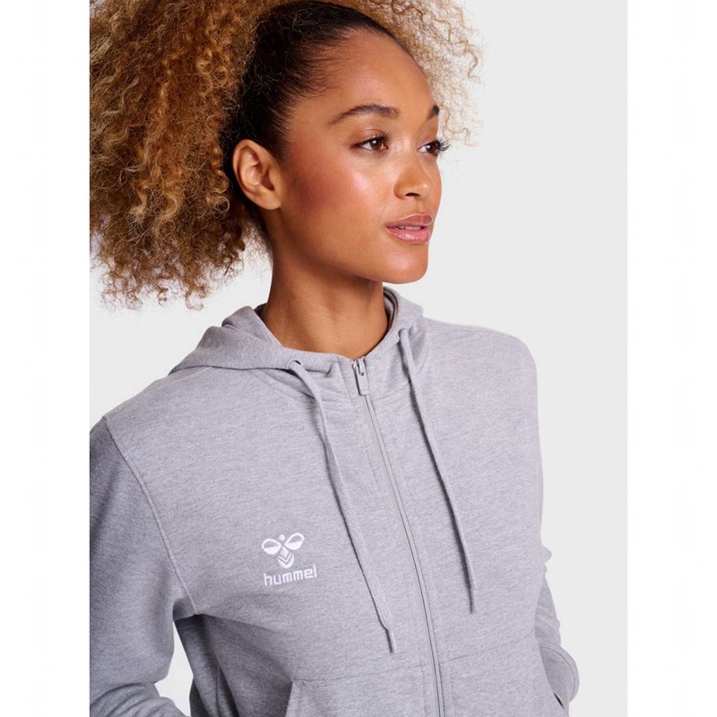 Hummel Go 2.0 Zip Hoodie Dam Grå | 984961-599