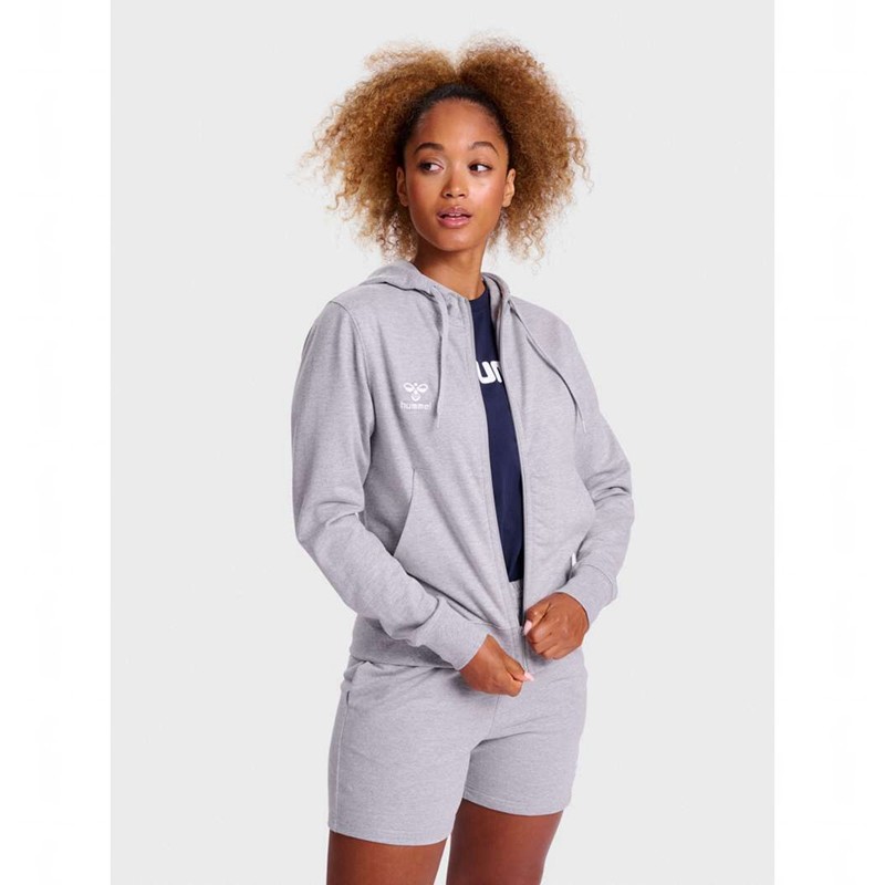 Hummel Go 2.0 Zip Hoodie Dam Grå | 984961-599