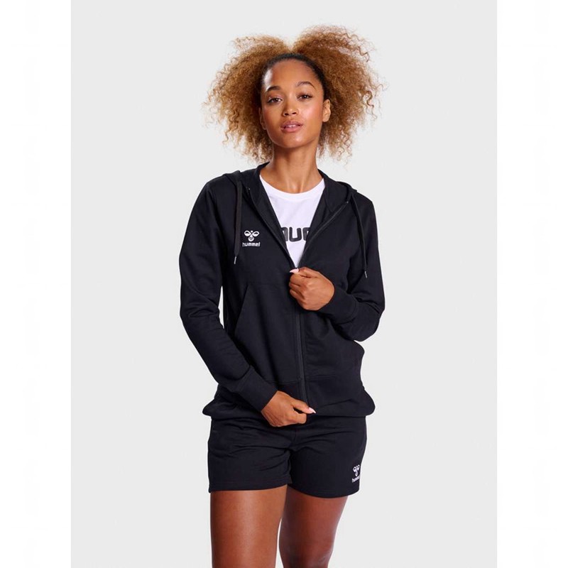 Hummel Go 2.0 Zip Hoodie Dam Svarta | 985688-948