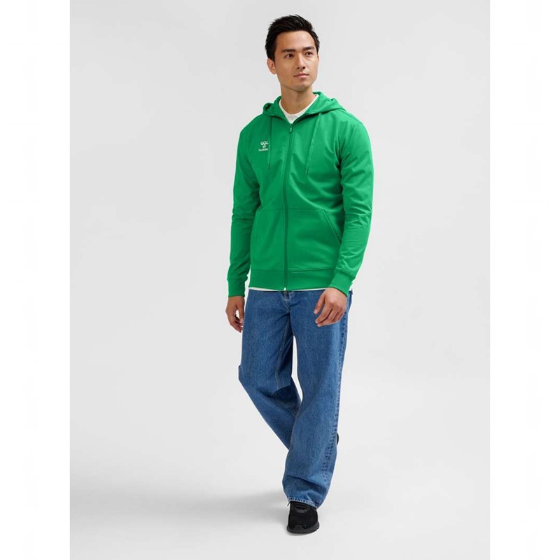 Hummel Go 2.0 Zip Hoodie Herr Gröna | 096384-135