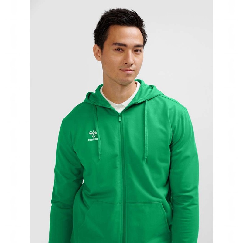 Hummel Go 2.0 Zip Hoodie Herr Gröna | 096384-135