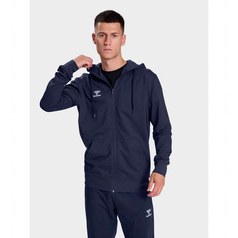 Hummel Go 2.0 Zip Hoodie Herr Marinblå | 551801-092