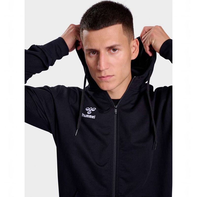 Hummel Go 2.0 Zip Hoodie Herr Svarta | 045483-206
