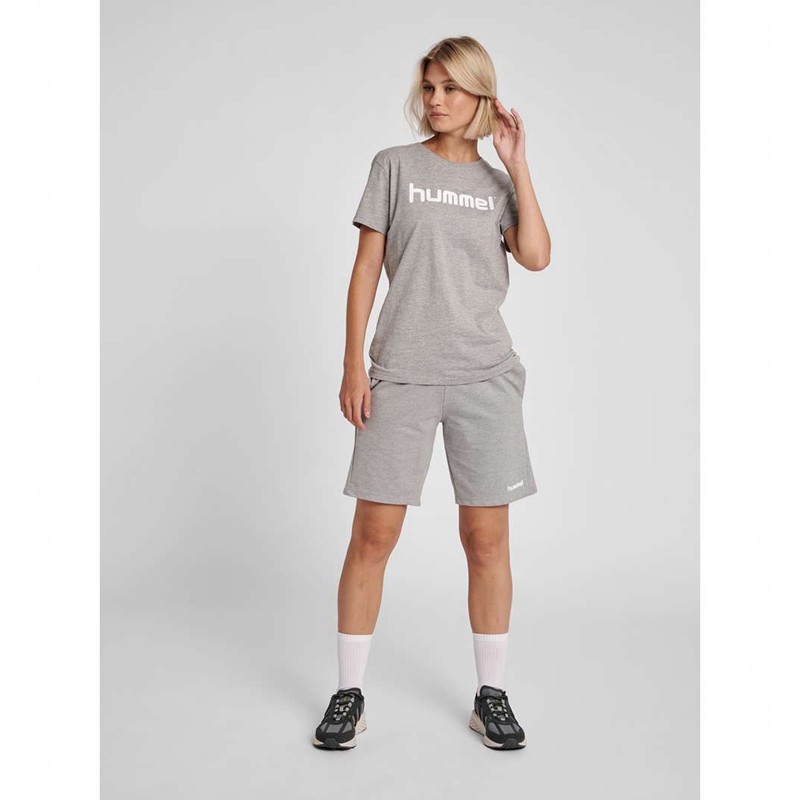 Hummel Go Cotton Bermuda Shorts Dam Grå | 525154-185