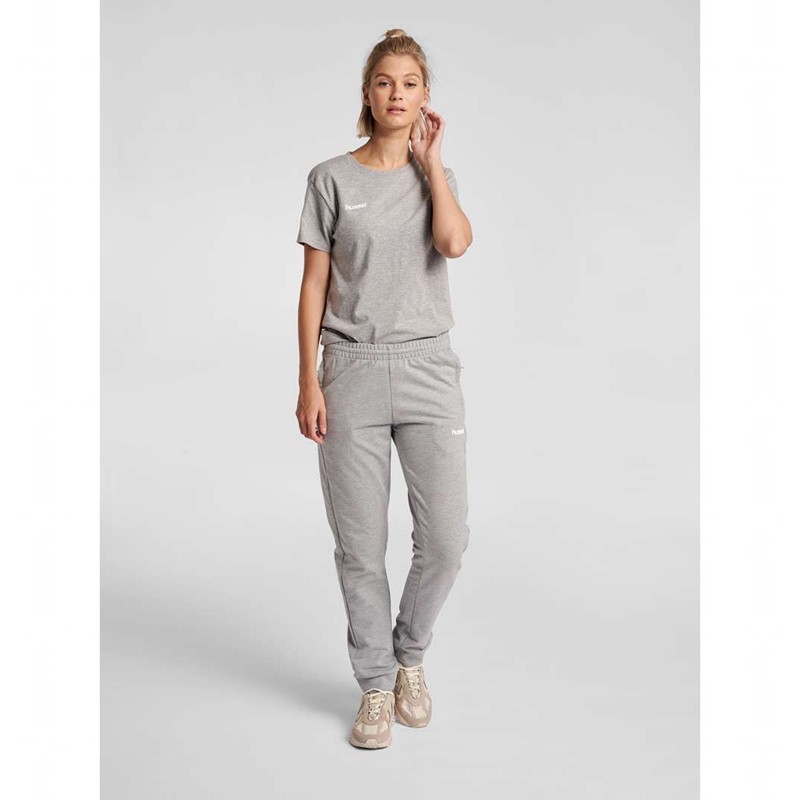 Hummel Go Cotton Byxor Dam Grå | 521224-990