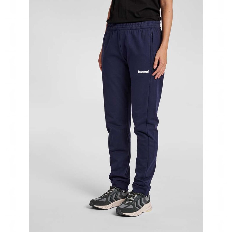 Hummel Go Cotton Byxor Dam Marinblå | 806011-736