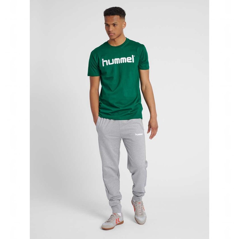 Hummel Go Cotton Byxor Herr Grå | 949145-875