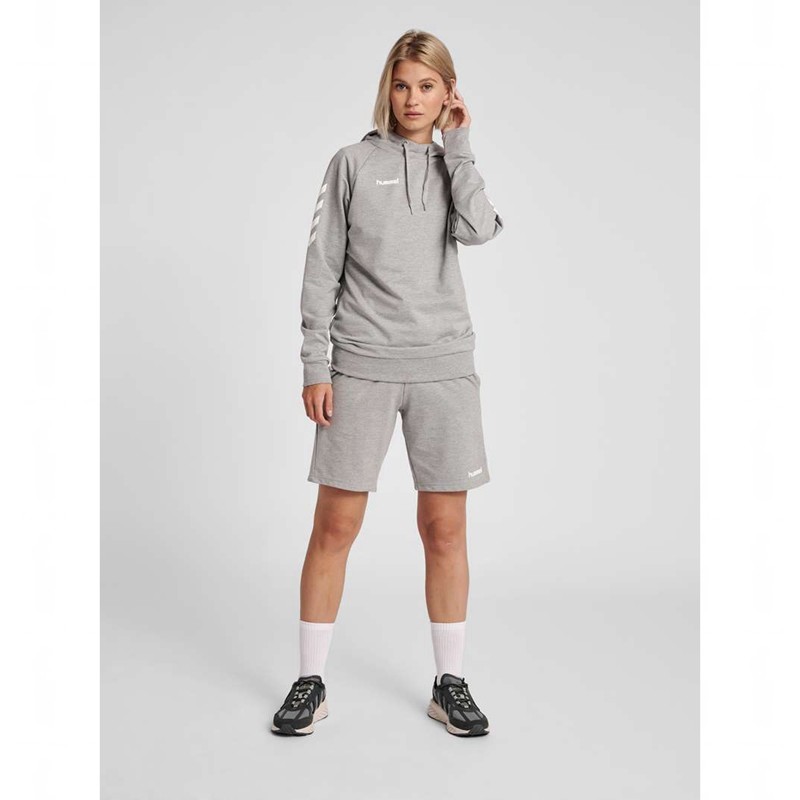 Hummel Go Cotton Hoodie Dam Grå | 060771-083