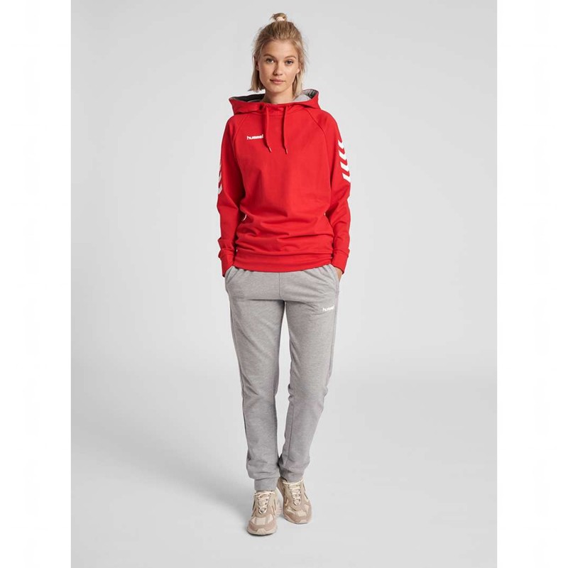 Hummel Go Cotton Hoodie Dam Röda | 897401-896