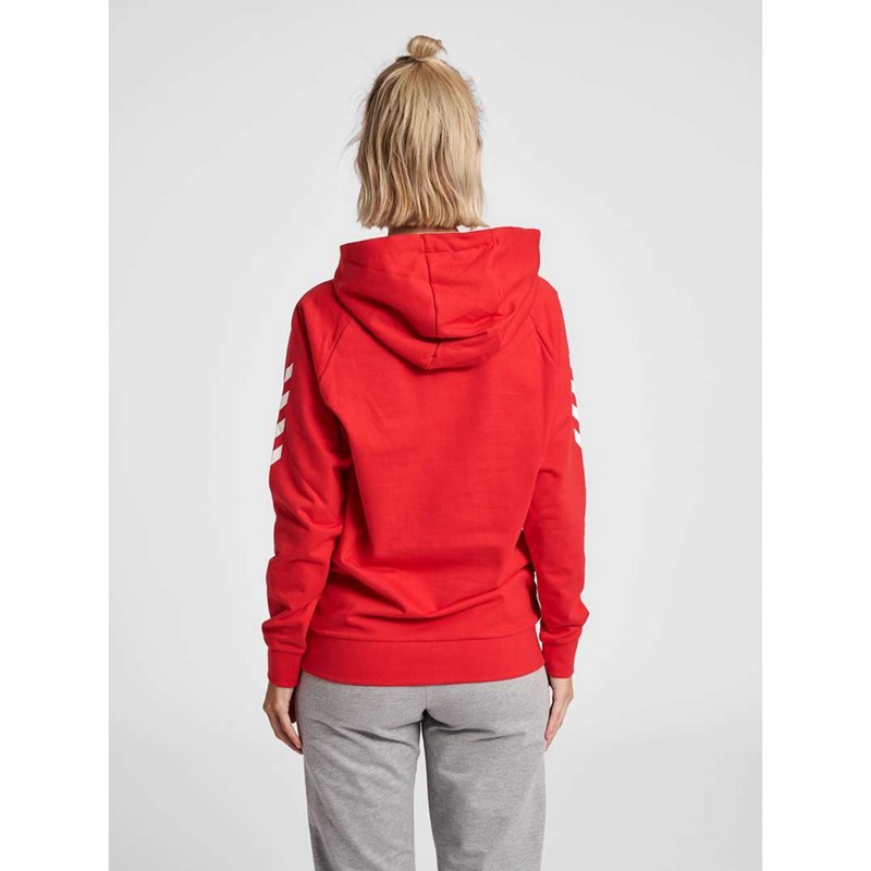 Hummel Go Cotton Hoodie Dam Röda | 897401-896