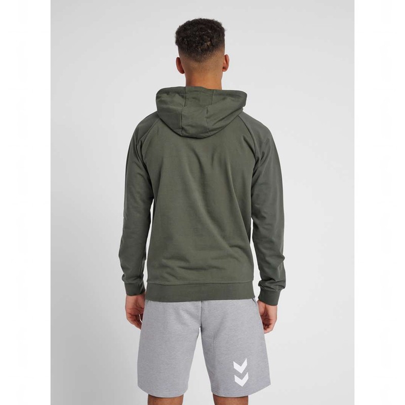 Hummel Go Cotton Logo Hoodie Herr Olivgröna | 501808-991