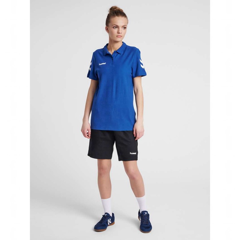 Hummel Go Cotton Polo T-shirt Dam Blå | 954744-326