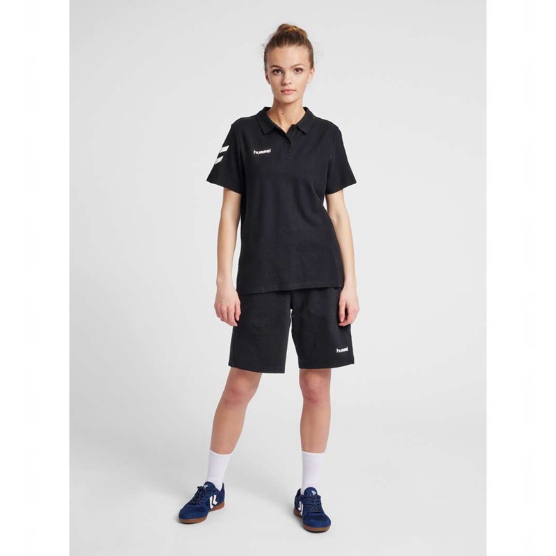 Hummel Go Cotton Polo T-shirt Dam Svarta | 703226-416