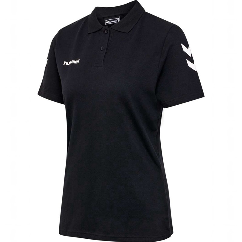 Hummel Go Cotton Polo T-shirt Dam Svarta | 703226-416