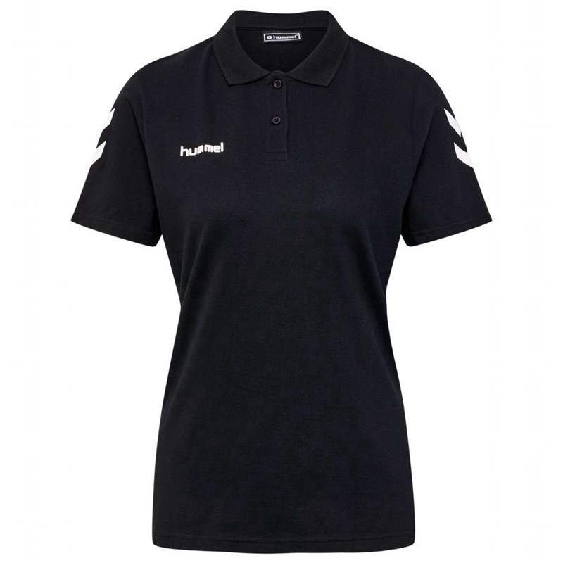 Hummel Go Cotton Polo T-shirt Dam Svarta | 703226-416