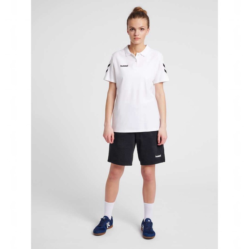 Hummel Go Cotton Polo T-shirt Dam Vita | 302470-943