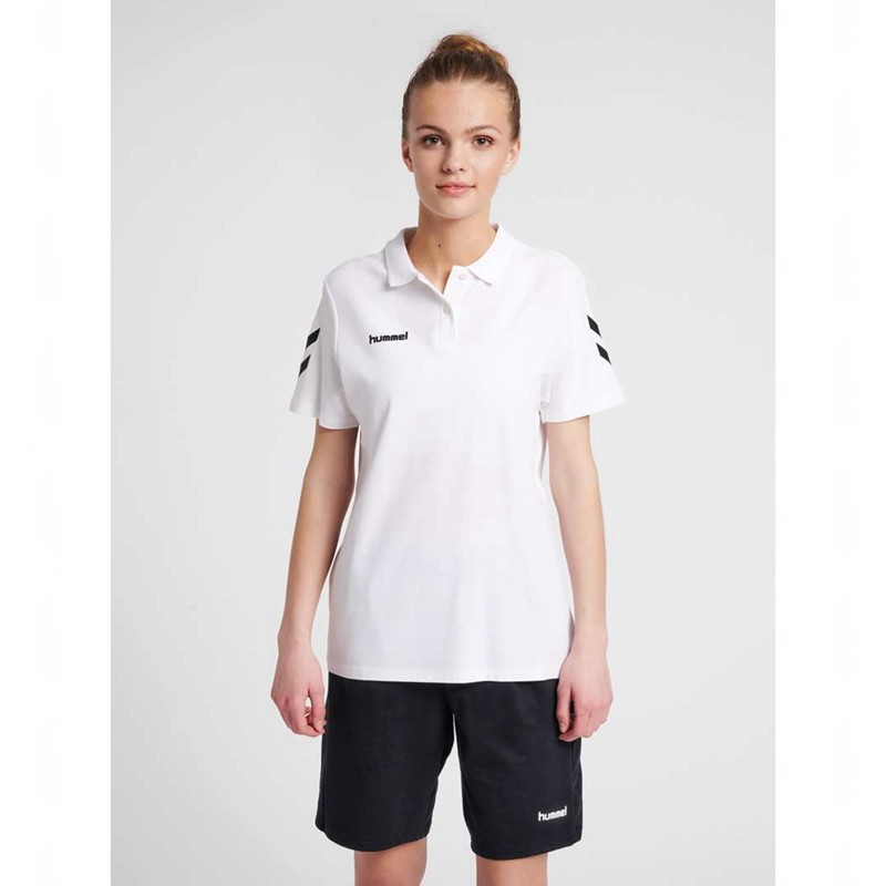 Hummel Go Cotton Polo T-shirt Dam Vita | 302470-943