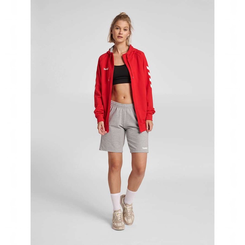 Hummel Go Cotton Zip Byxor Dam Röda | 885534-550