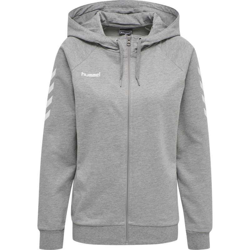 Hummel Go Cotton Zip Jackor Dam Grå | 204849-665