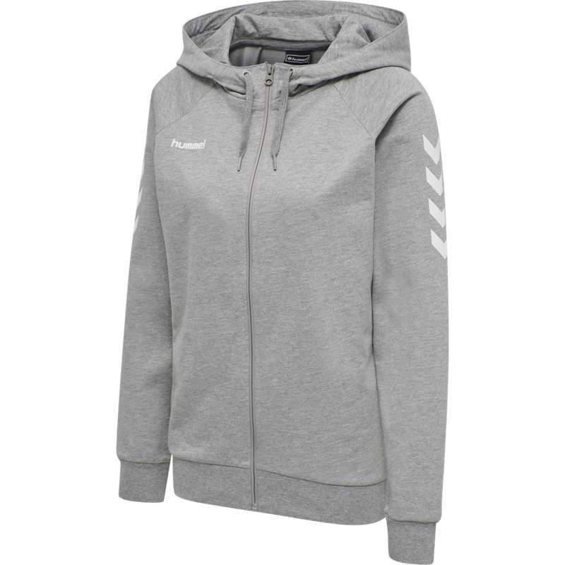 Hummel Go Cotton Zip Jackor Dam Grå | 204849-665